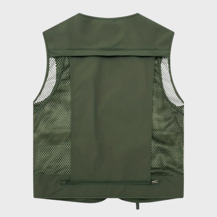 Maxim | Respirant Cargaison Veste pour Hommes Avec Multiples Poches pour Pratique Utilitaire