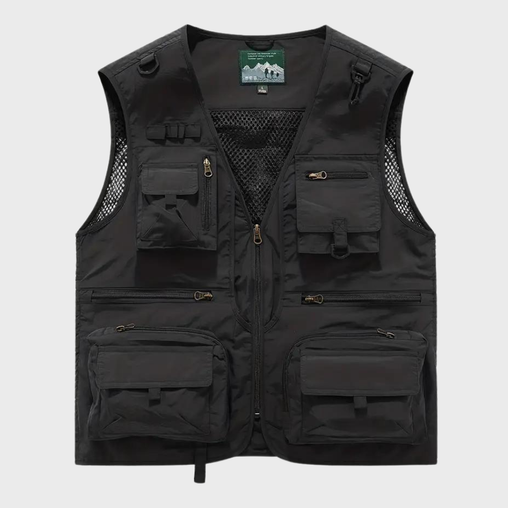 Maxim | Respirant Cargaison Veste pour Hommes Avec Multiples Poches pour Pratique Utilitaire