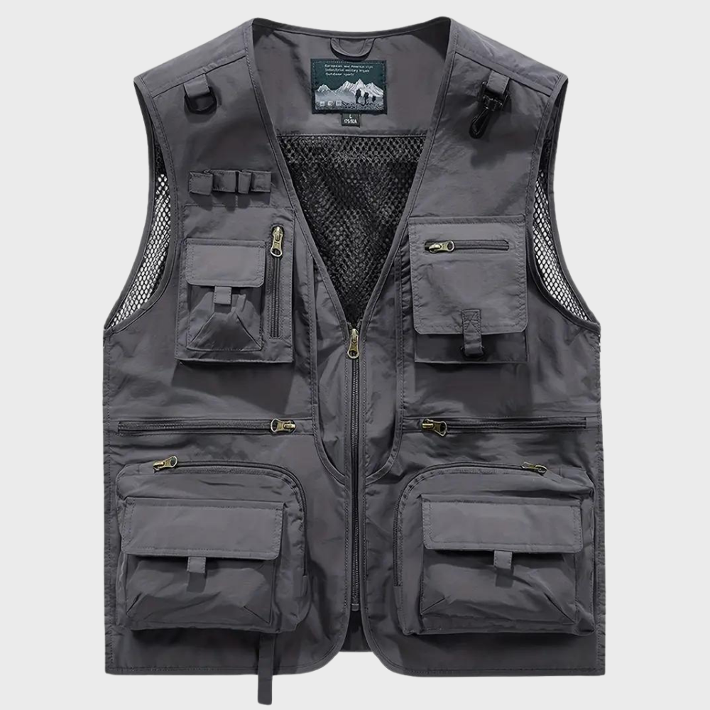 Maxim | Respirant Cargaison Veste pour Hommes Avec Multiples Poches pour Pratique Utilitaire