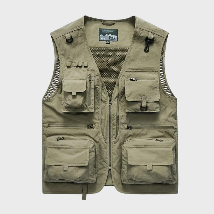 Maxim | Respirant Cargaison Veste pour Hommes Avec Multiples Poches pour Pratique Utilitaire