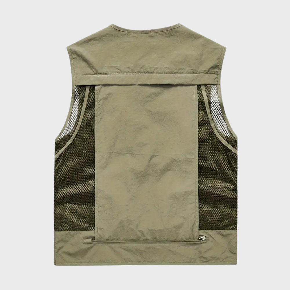 Maxim | Respirant Cargaison Veste pour Hommes Avec Multiples Poches pour Pratique Utilitaire