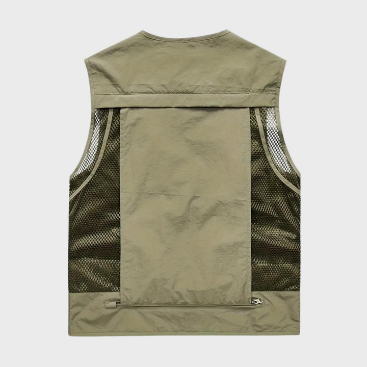 Maxim | Respirant Cargaison Veste pour Hommes Avec Multiples Poches pour Pratique Utilitaire