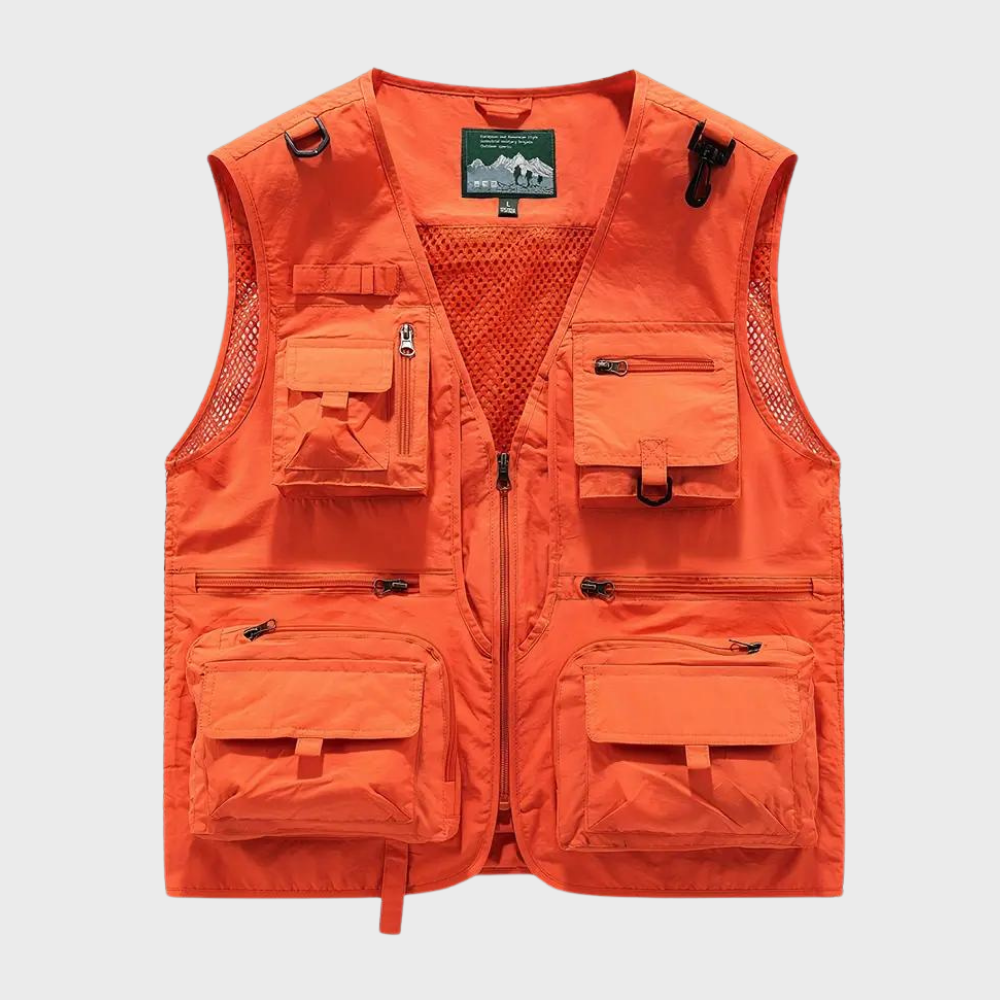 Maxim | Respirant Cargaison Veste pour Hommes Avec Multiples Poches pour Pratique Utilitaire