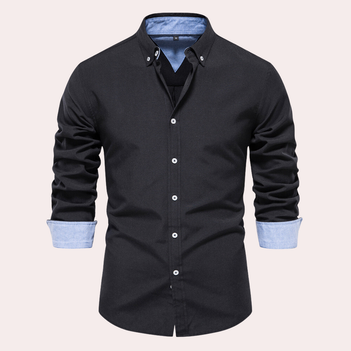 Jasper | Décontracté Longue-Manchon Chemise Pour Hommes