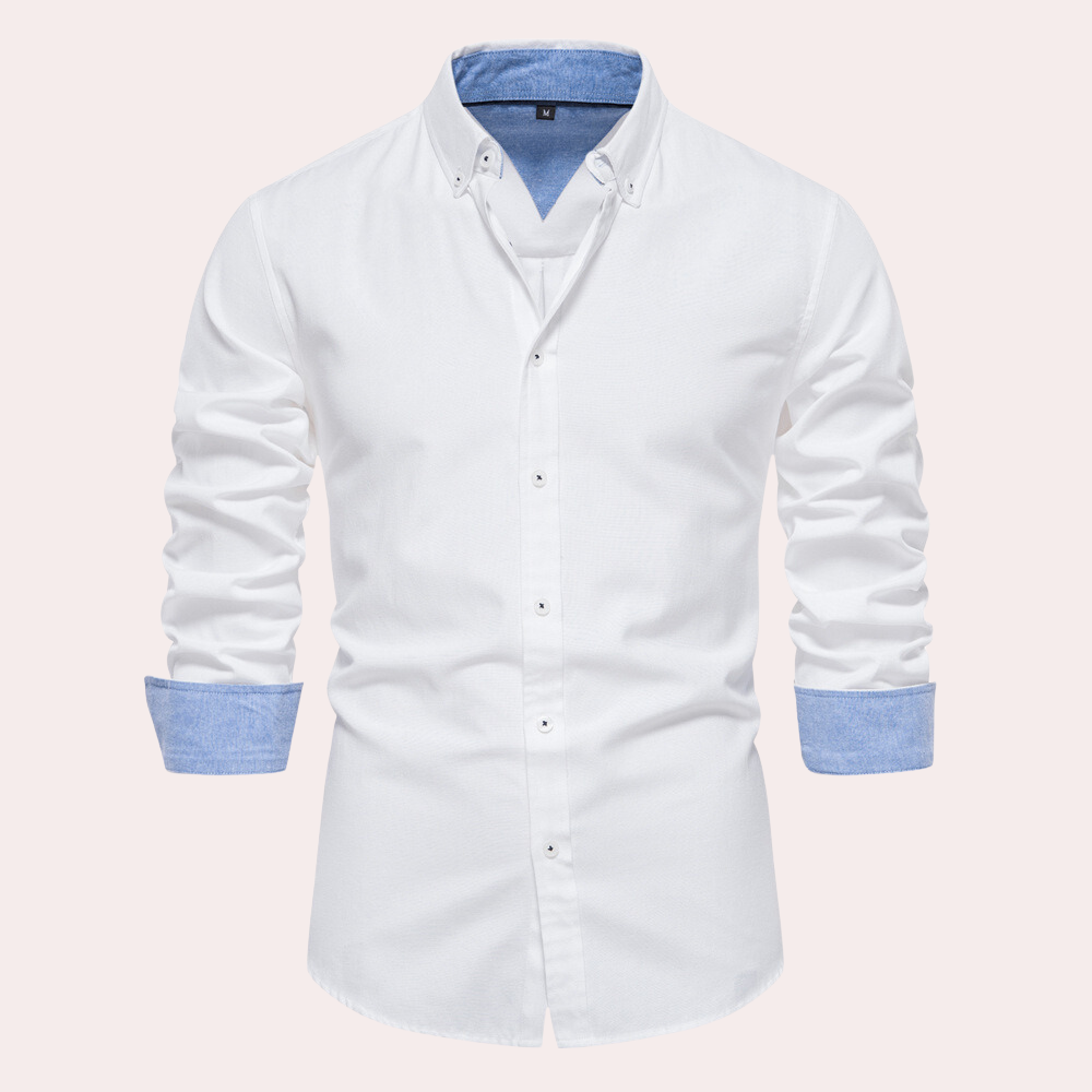 Jasper | Décontracté Longue-Manchon Chemise Pour Hommes