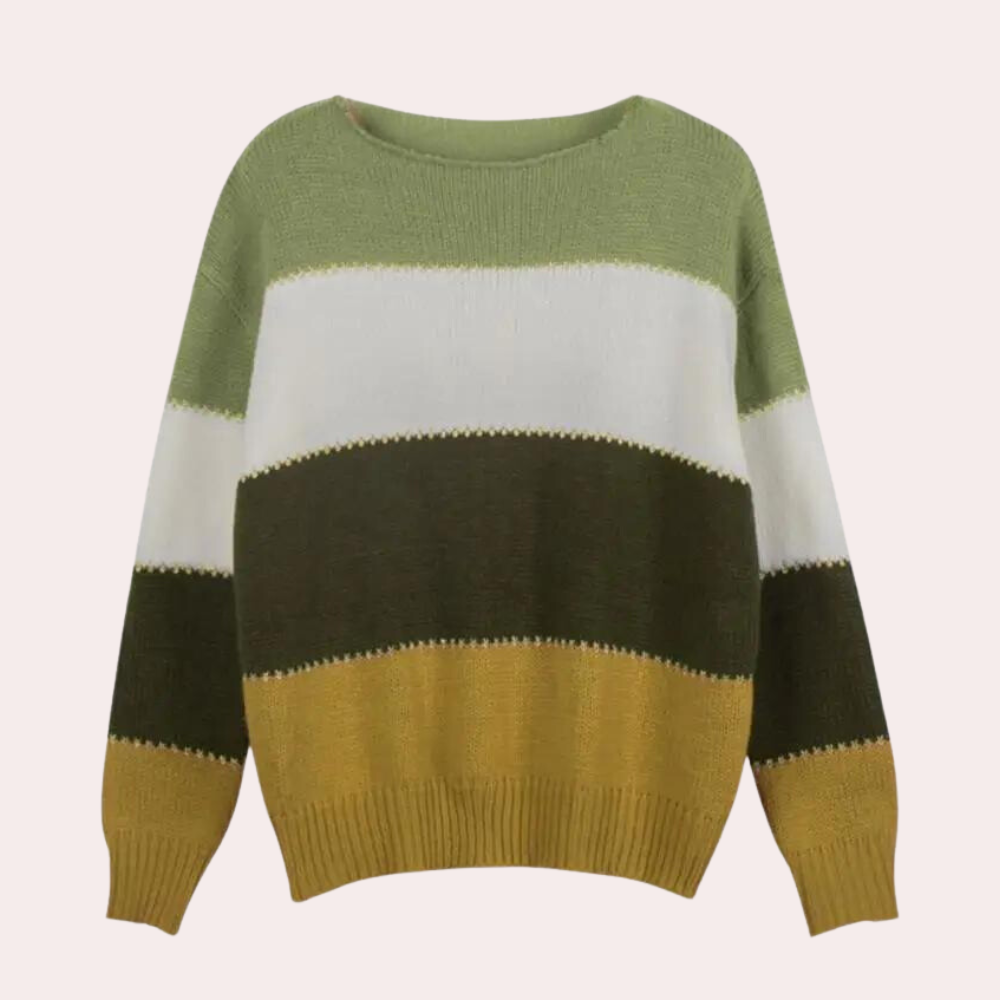Claire | Pull Douillet Rayé pour Femme