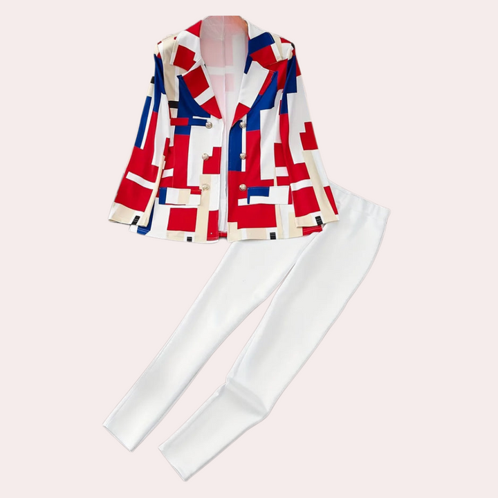 Carly | Elégant Deux-Pièce Blazer Ensemble Pour Femmes