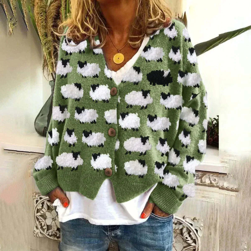 Colette | Pull Tendance à Imprimé Animalier pour Femmes