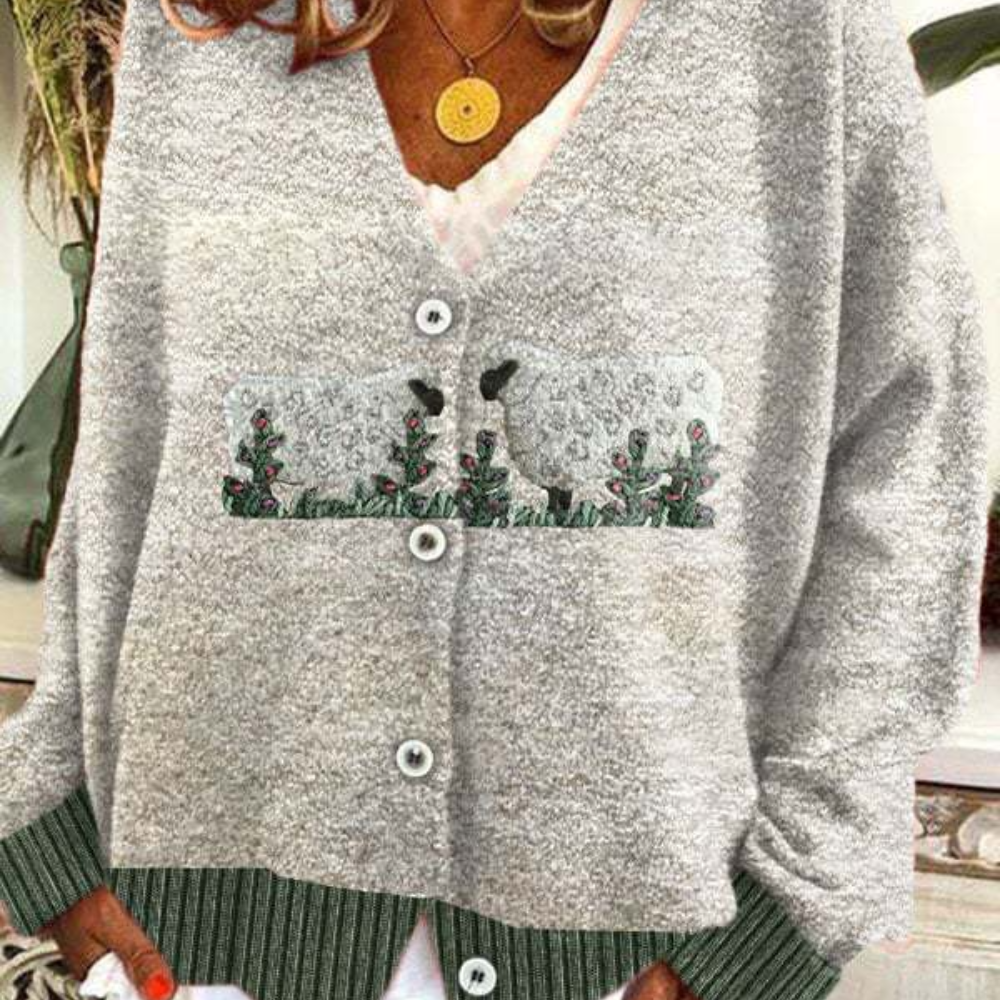Colette | Pull Tendance à Imprimé Animalier pour Femmes