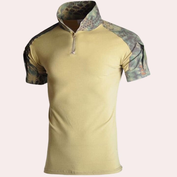 David | Armée Hommes Chemise Avec Fermeture Éclair Détai