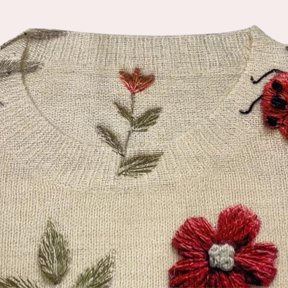 Eileen | Pull élégant pour Femme Avec Motif Florale