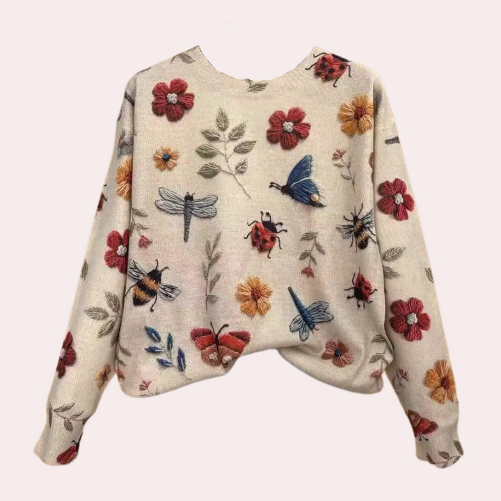Eileen | Pull élégant pour Femme Avec Motif Florale