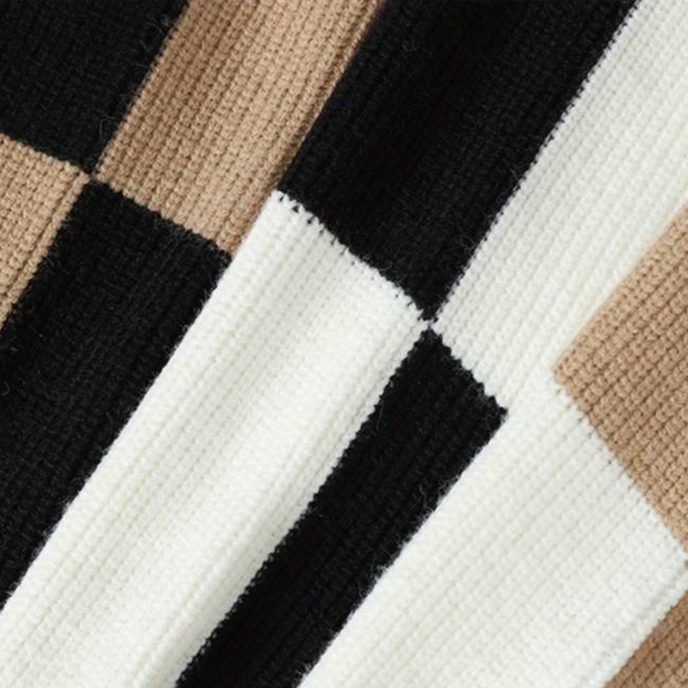 Leon | Chandail Chaud à Blocs De Couleurs Pour Hommes