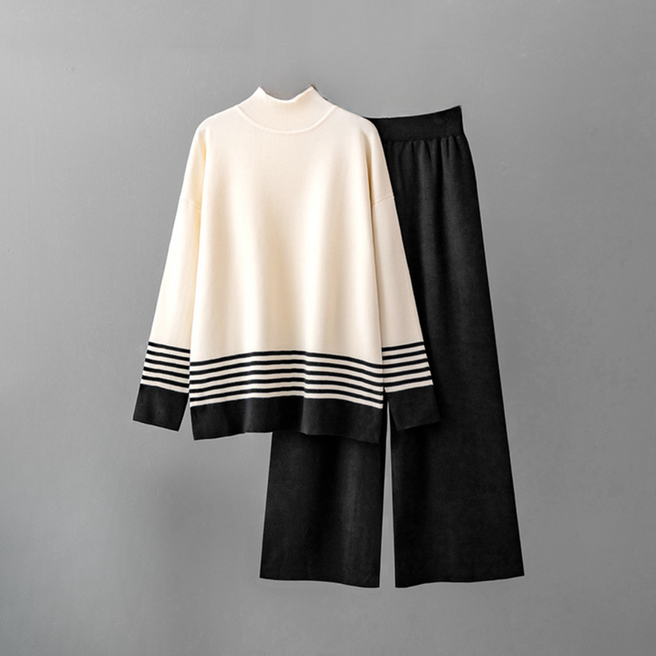 Penelope | Élégant Ensemble Deux Pièces en Tricoter Pour Femmes