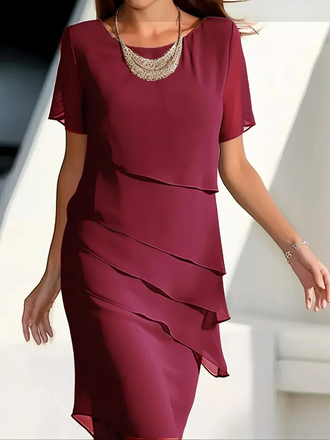 Ione | Femmes Robe Élégante Amincissante