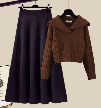 Adell | Ensemble Pull et Jupe en Tricot pour Femmes