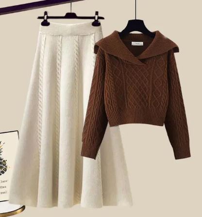 Adell | Ensemble Pull et Jupe en Tricot pour Femmes