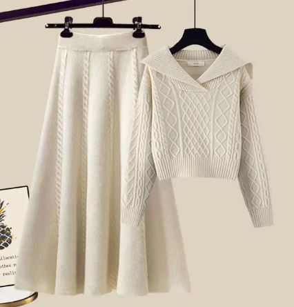 Adell | Ensemble Pull et Jupe en Tricot pour Femmes