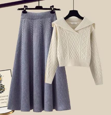 Adell | Ensemble Pull et Jupe en Tricot pour Femmes