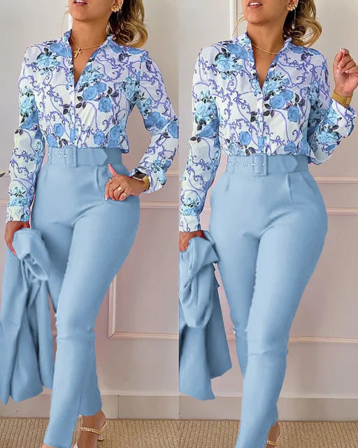 Nyra | Ensemble de Tenue à imprimé Florale pour femmes