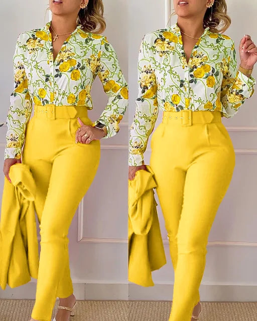 Nyra | Ensemble de Tenue à imprimé Florale pour femmes