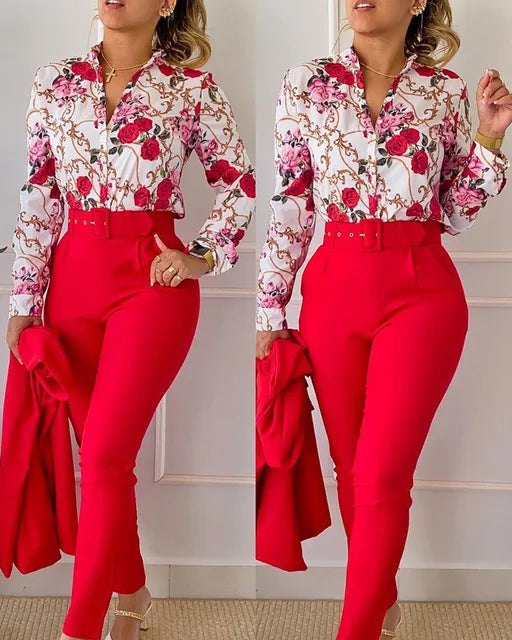 Nyra | Ensemble de Tenue à imprimé Florale pour femmes