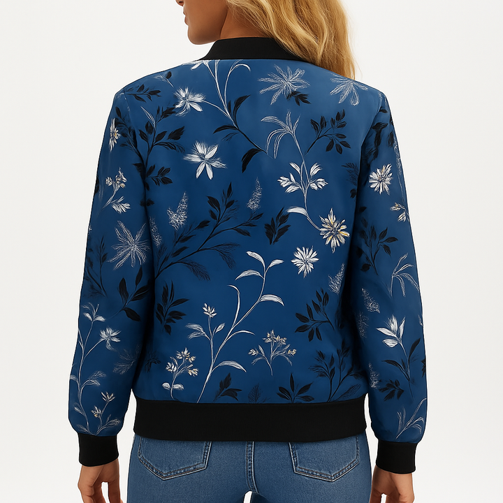 Mireya | Veste Bombardier D'été à Fleurs Pour Femme