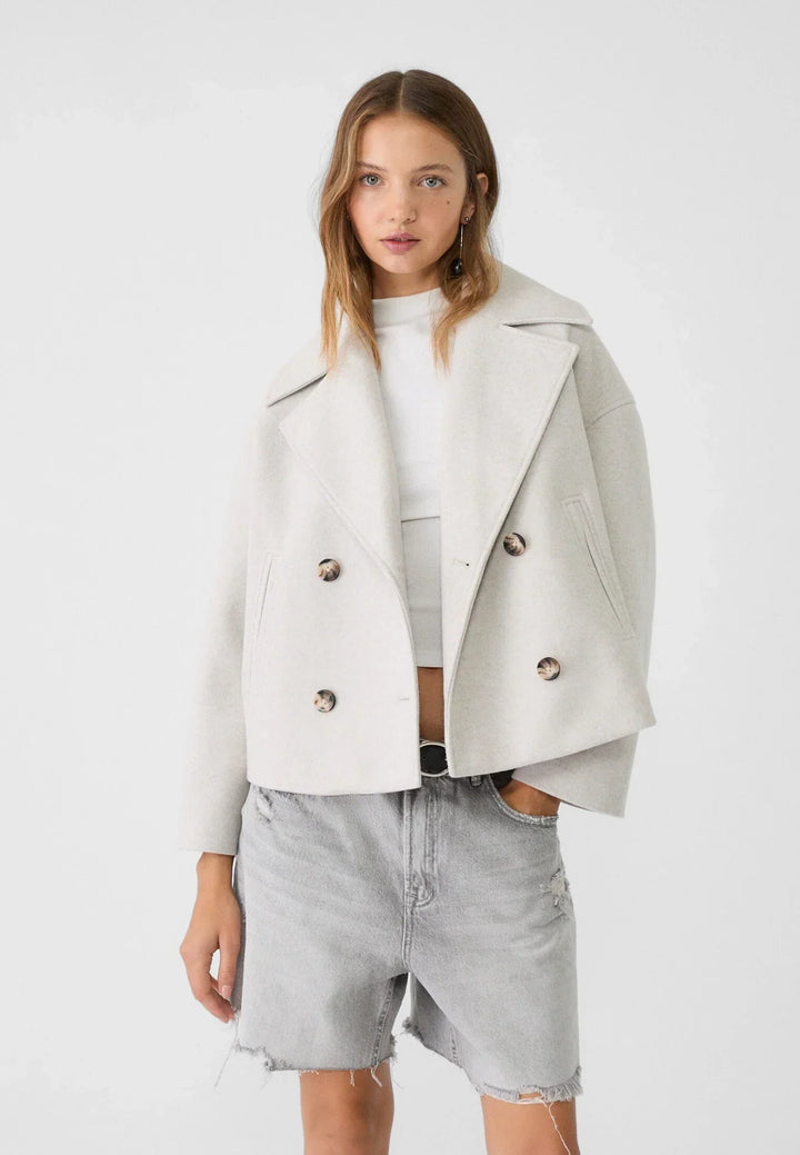 Kaelith | Chique Veste Blazer Bref À Doubles Boutonnage