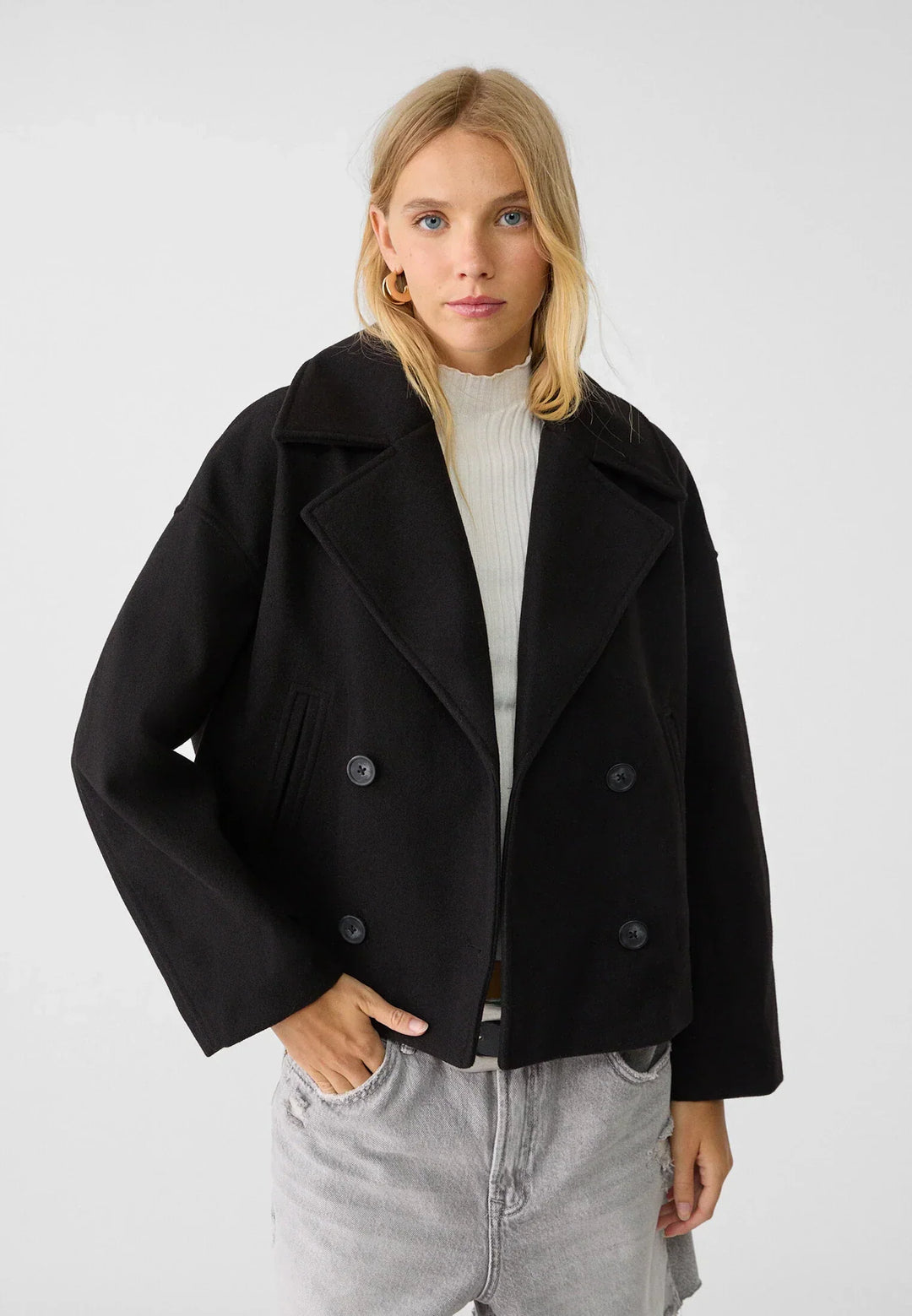 Kaelith | Chique Veste Blazer Bref À Doubles Boutonnage