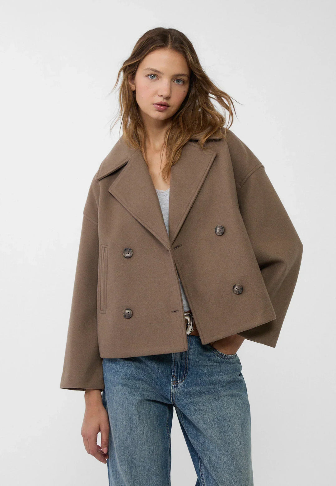 Kaelith | Chique Veste Blazer Bref À Doubles Boutonnage