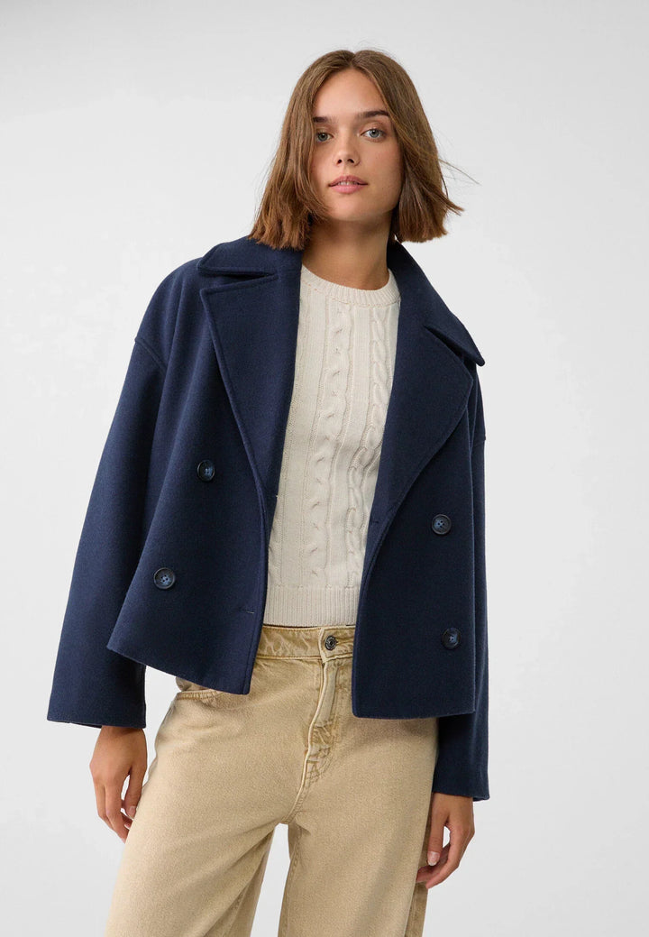 Kaelith | Chique Veste Blazer Bref À Doubles Boutonnage
