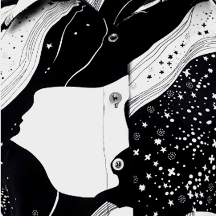 Ondrea | Élégant Femmes Noir Et Blanc Chemisier