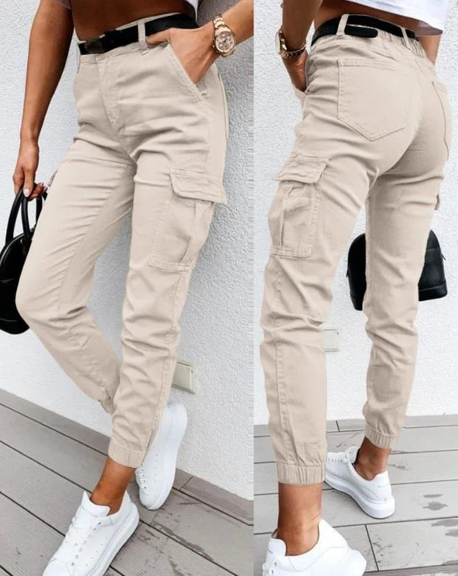Karmina | Pantalon Cargaison Stylée pour Femme avec Poches