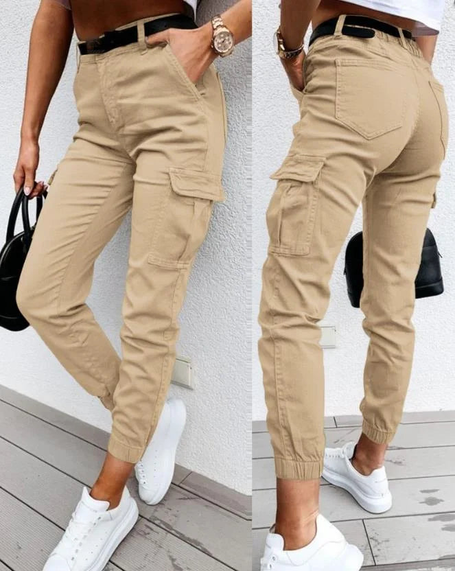 Karmina | Pantalon Cargaison Stylée pour Femme avec Poches