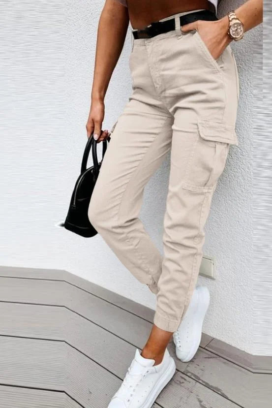 Karmina | Pantalon Cargaison Stylée pour Femme avec Poches