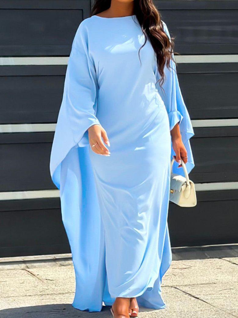 Azelina | Élégant à Manches Longues Robe Midi pour Femme