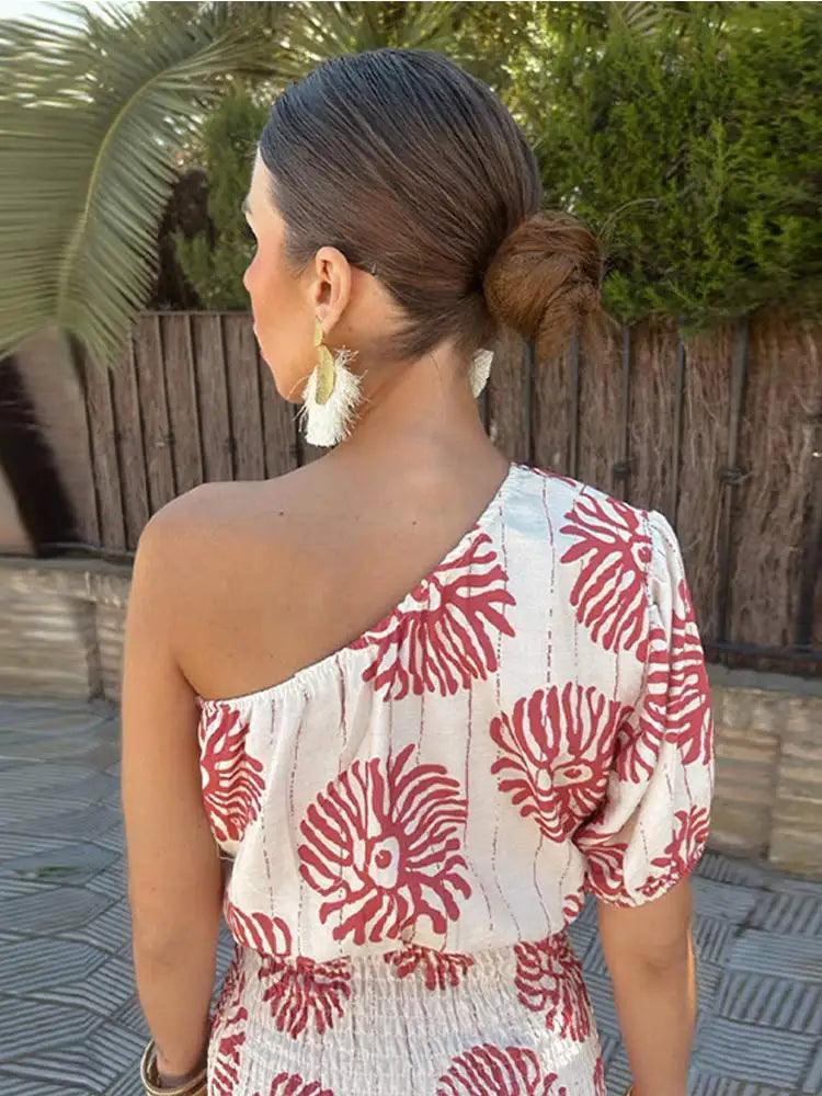 Léontine | Femmes Un-Epaule Mini Robe