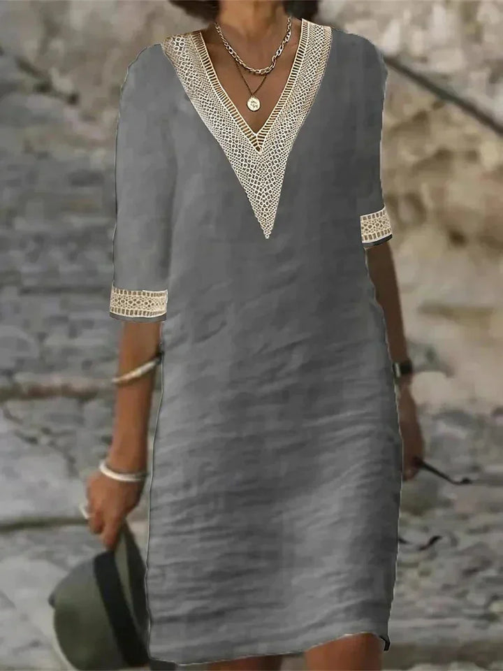 Inna | Robe Midi élégante en Coton