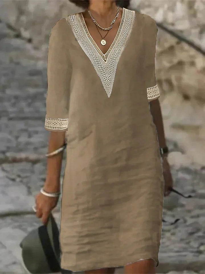 Inna | Robe Midi élégante en Coton