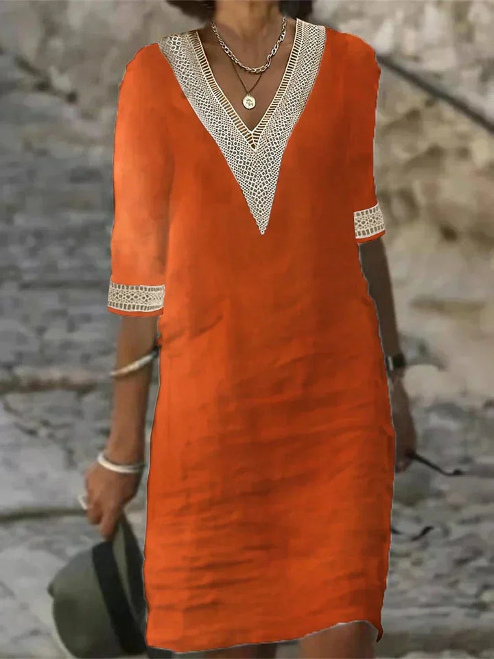 Inna | Robe Midi élégante en Coton