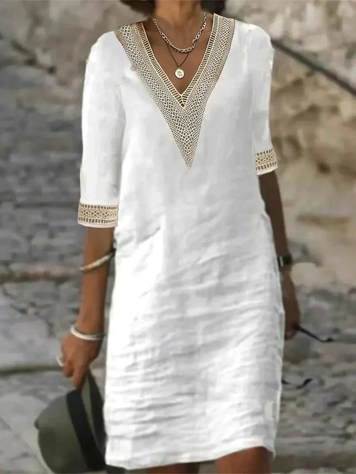 Inna | Robe Midi élégante en Coton