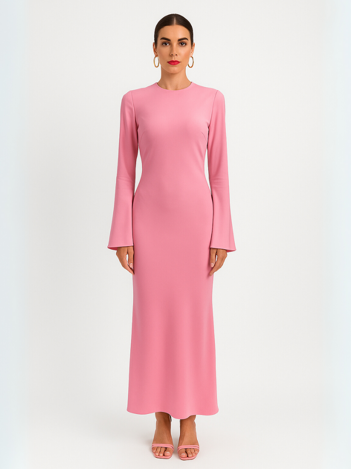 Bexley | Femme Robe Maxi élégante en Satin