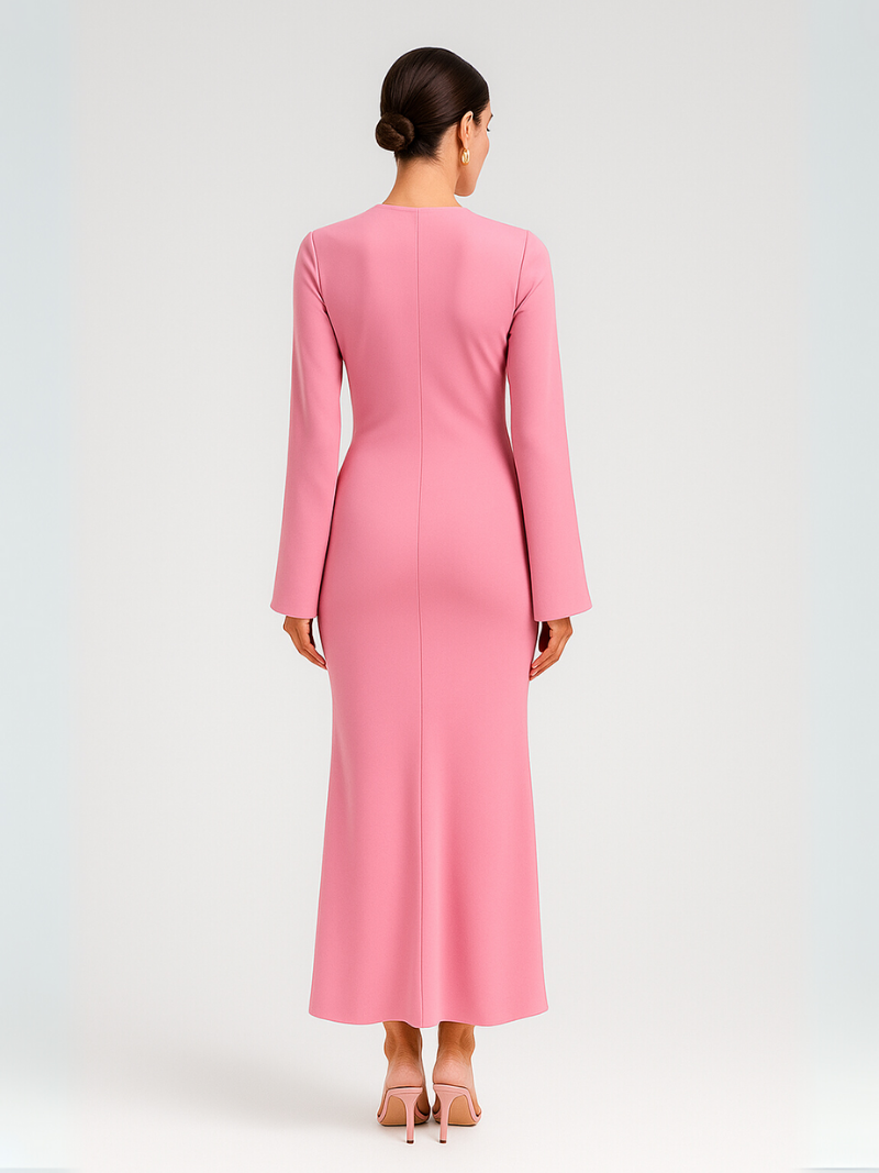 Bexley | Femme Robe Maxi élégante en Satin