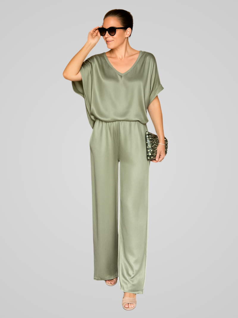 Willa | Ensemble Co-Ord élégant en Satin Pour Femmes