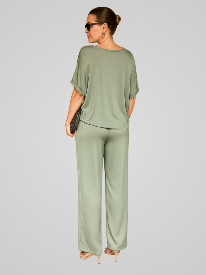 Willa | Ensemble Co-Ord élégant en Satin Pour Femmes