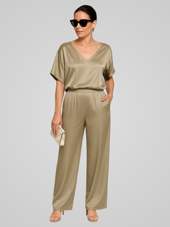 Willa | Ensemble Co-Ord élégant en Satin Pour Femmes
