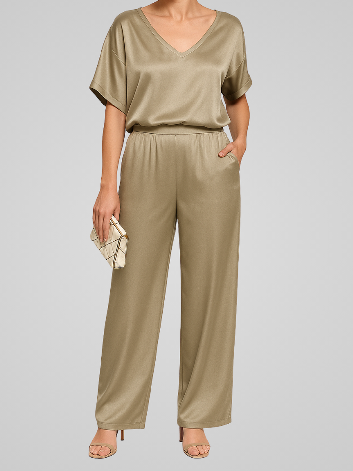 Willa | Ensemble Co-Ord élégant en Satin Pour Femmes