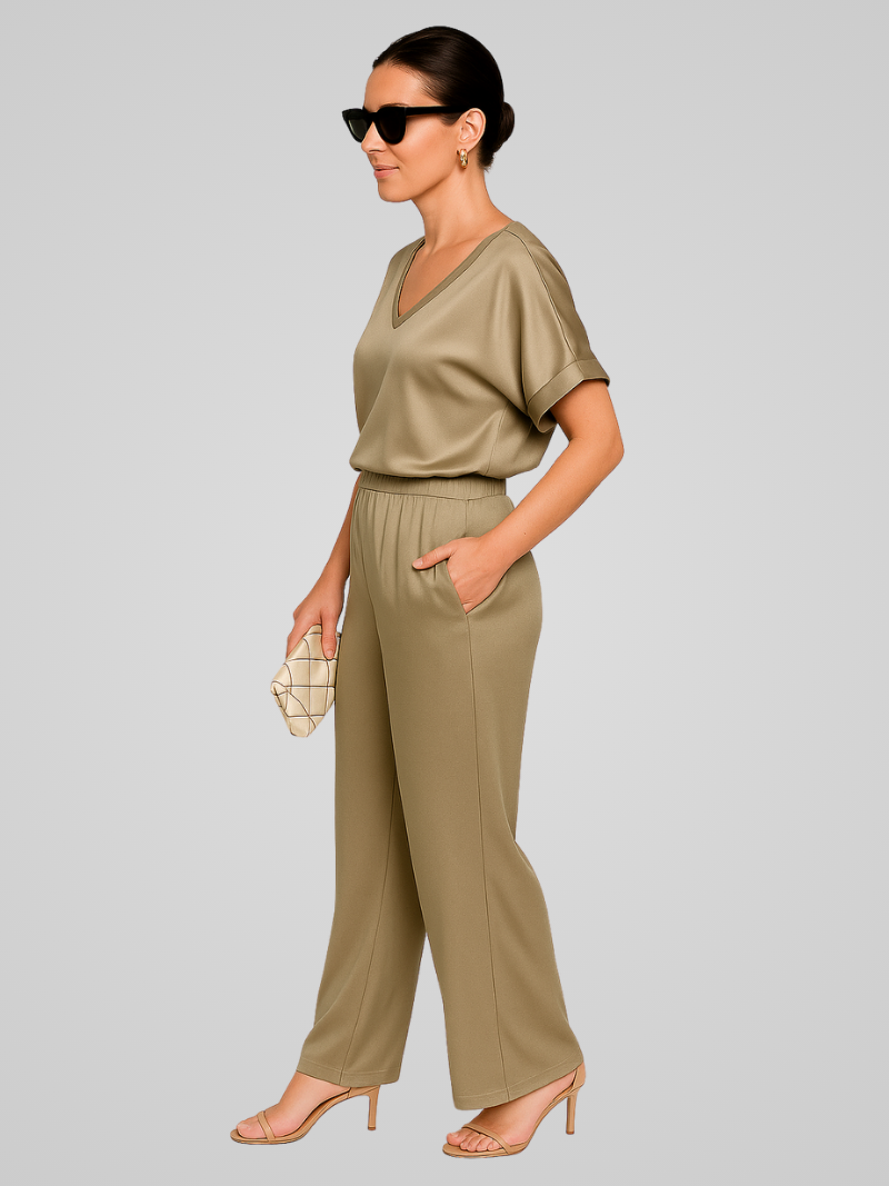 Willa | Ensemble Co-Ord élégant en Satin Pour Femmes