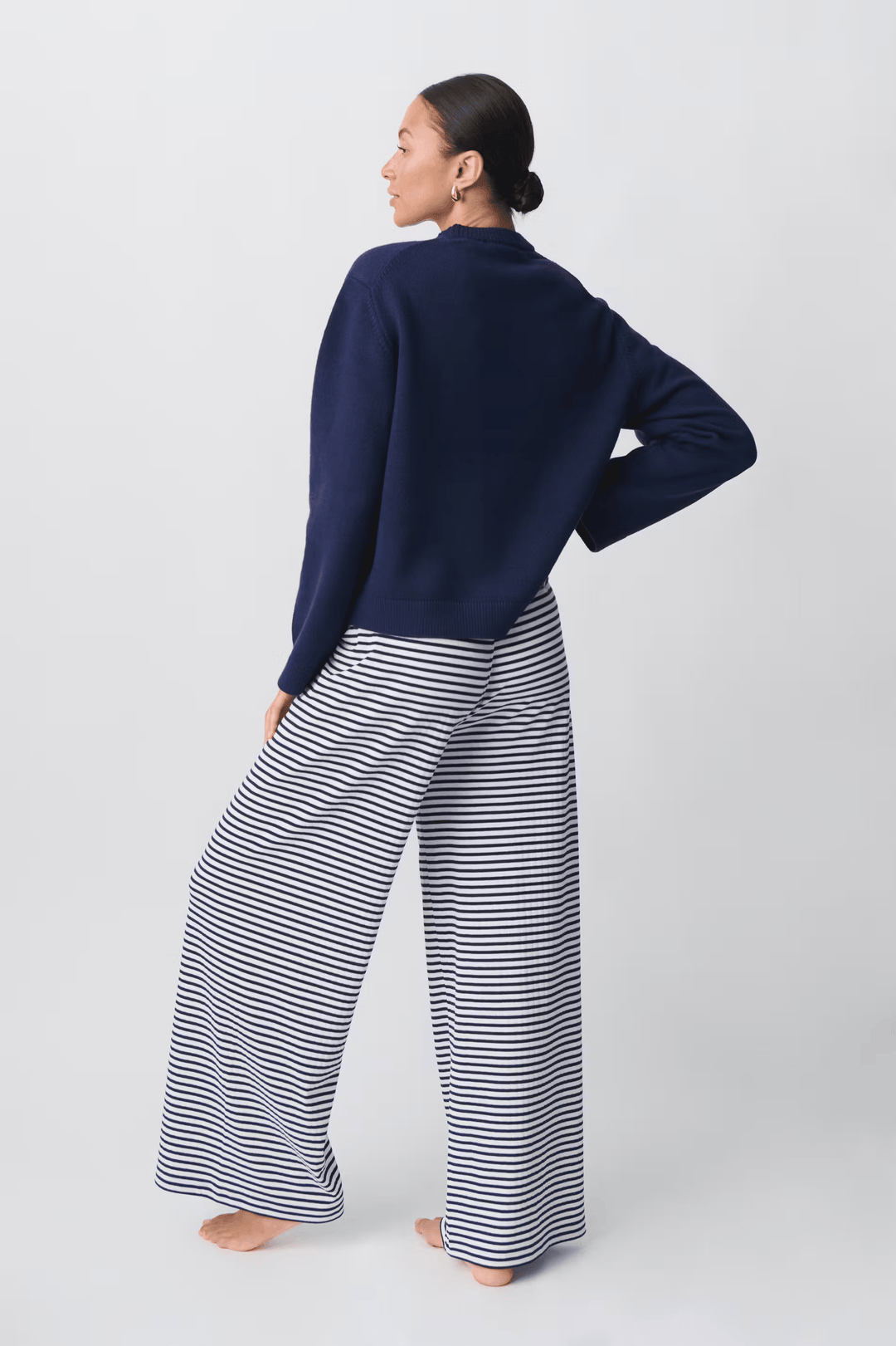Zaria | Pantalon Coupe Ample Rayé Confortable Pour Femme