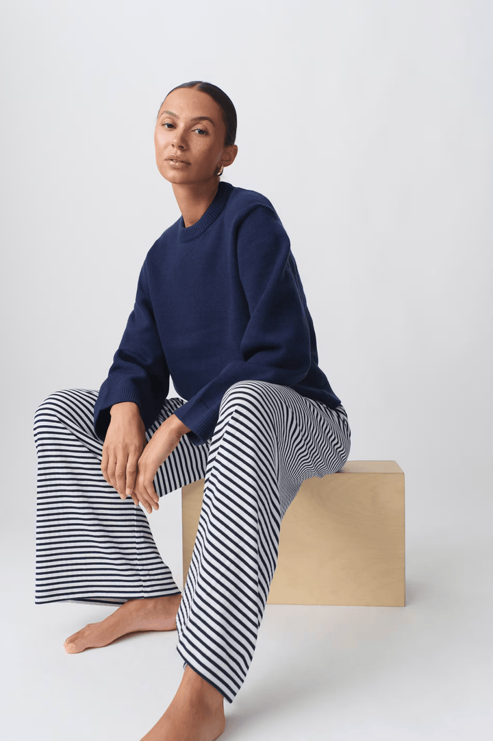 Zaria | Pantalon Coupe Ample Rayé Confortable Pour Femme